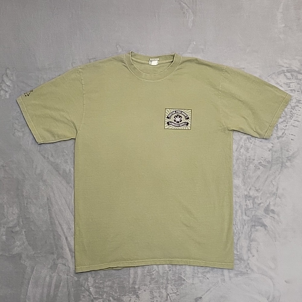 Crazy Shirts Doctor Feelgood's Cannabis Supply Shirt Men Large‎ Green Weed Hemp